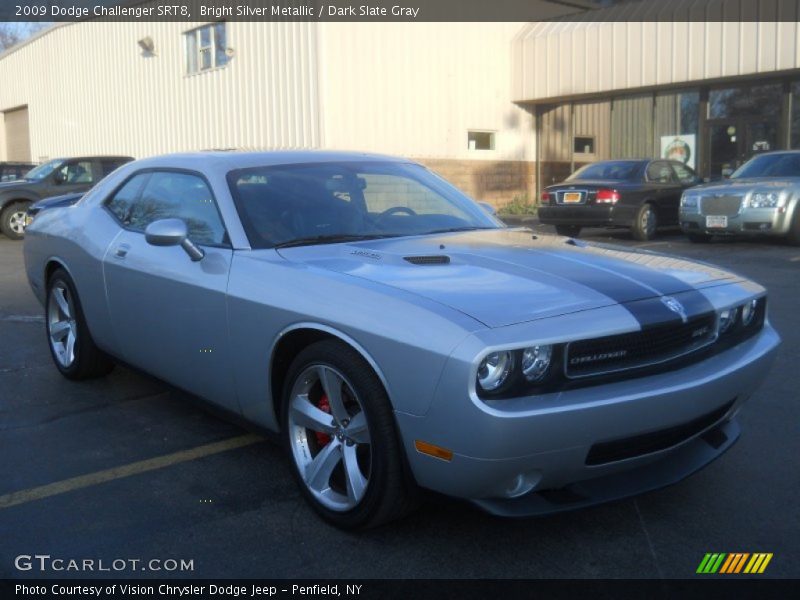 Bright Silver Metallic / Dark Slate Gray 2009 Dodge Challenger SRT8