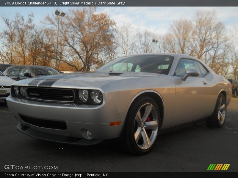 Bright Silver Metallic / Dark Slate Gray 2009 Dodge Challenger SRT8