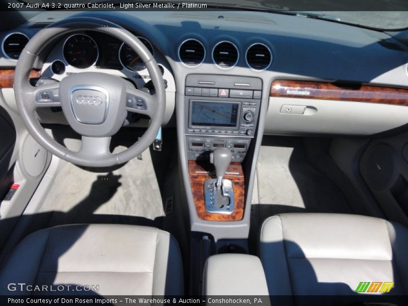 Light Silver Metallic / Platinum 2007 Audi A4 3.2 quattro Cabriolet