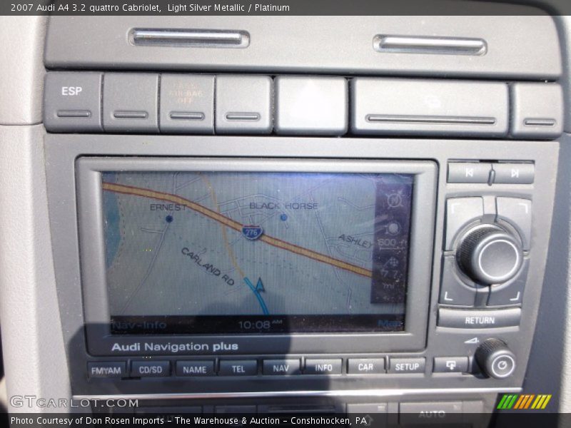 Light Silver Metallic / Platinum 2007 Audi A4 3.2 quattro Cabriolet