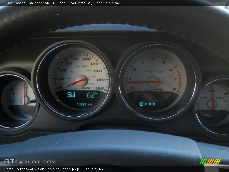 Bright Silver Metallic / Dark Slate Gray 2009 Dodge Challenger SRT8
