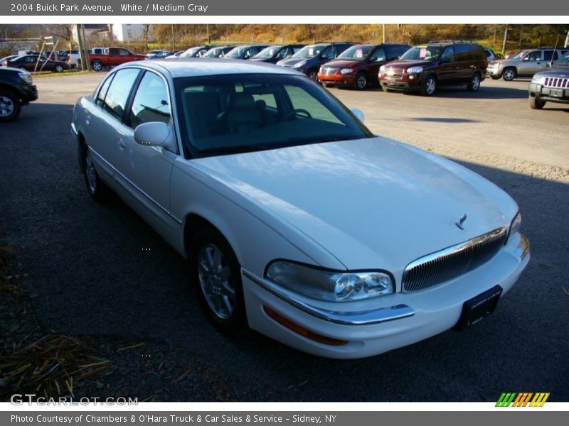 White / Medium Gray 2004 Buick Park Avenue