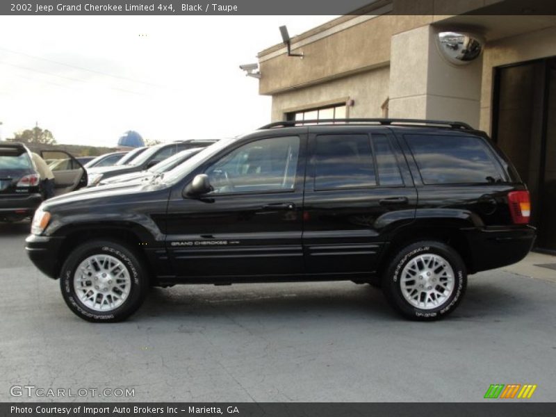 Black / Taupe 2002 Jeep Grand Cherokee Limited 4x4