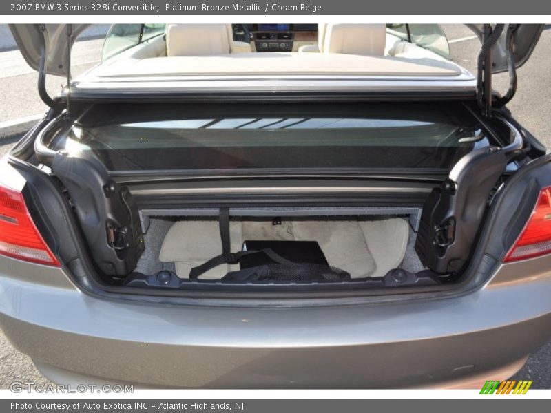 Platinum Bronze Metallic / Cream Beige 2007 BMW 3 Series 328i Convertible