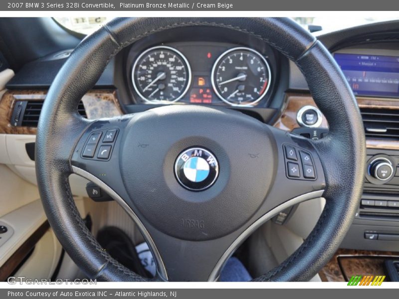 Platinum Bronze Metallic / Cream Beige 2007 BMW 3 Series 328i Convertible