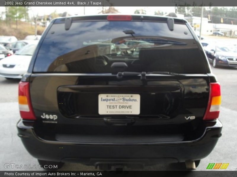 Black / Taupe 2002 Jeep Grand Cherokee Limited 4x4