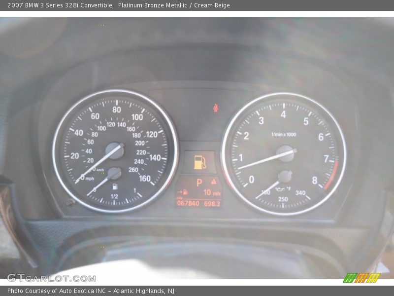 Platinum Bronze Metallic / Cream Beige 2007 BMW 3 Series 328i Convertible