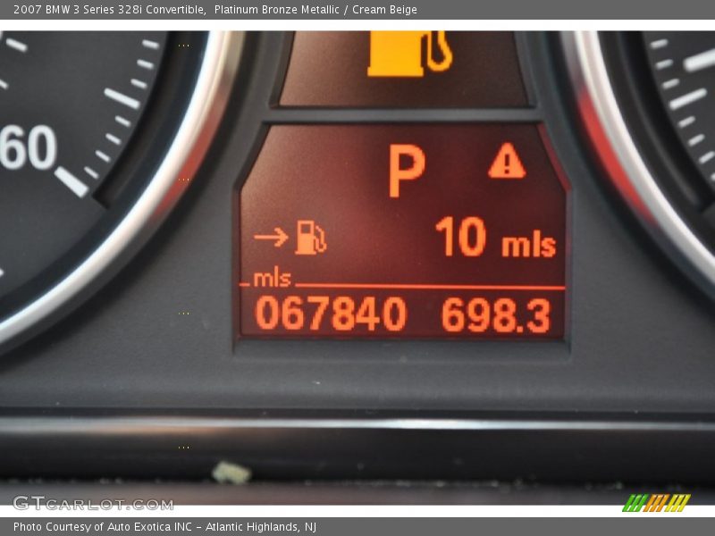 Platinum Bronze Metallic / Cream Beige 2007 BMW 3 Series 328i Convertible