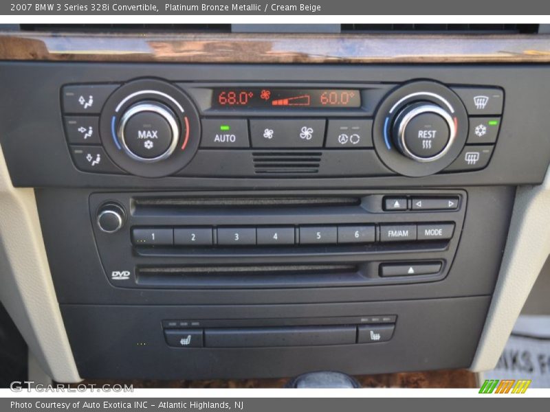 Platinum Bronze Metallic / Cream Beige 2007 BMW 3 Series 328i Convertible