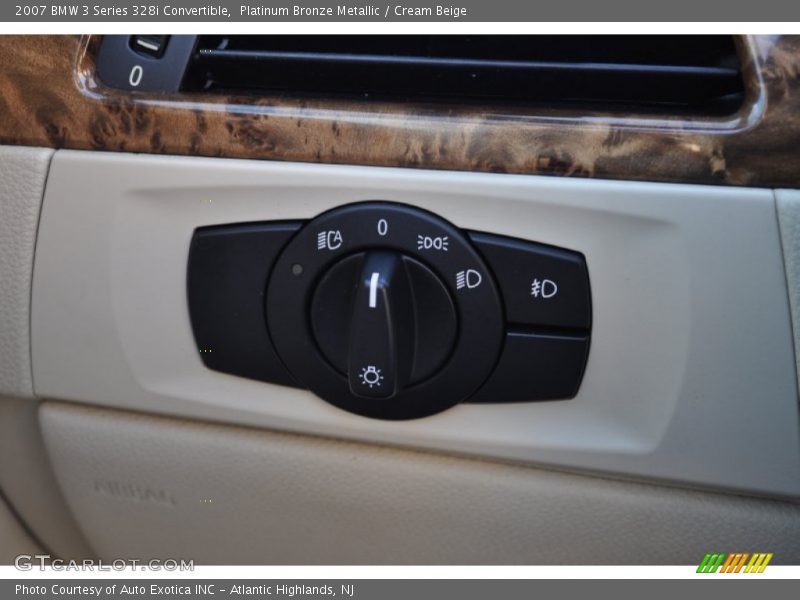 Platinum Bronze Metallic / Cream Beige 2007 BMW 3 Series 328i Convertible