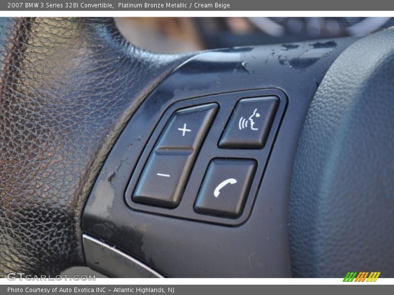 Platinum Bronze Metallic / Cream Beige 2007 BMW 3 Series 328i Convertible