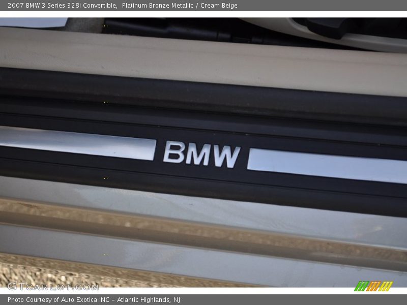 Platinum Bronze Metallic / Cream Beige 2007 BMW 3 Series 328i Convertible
