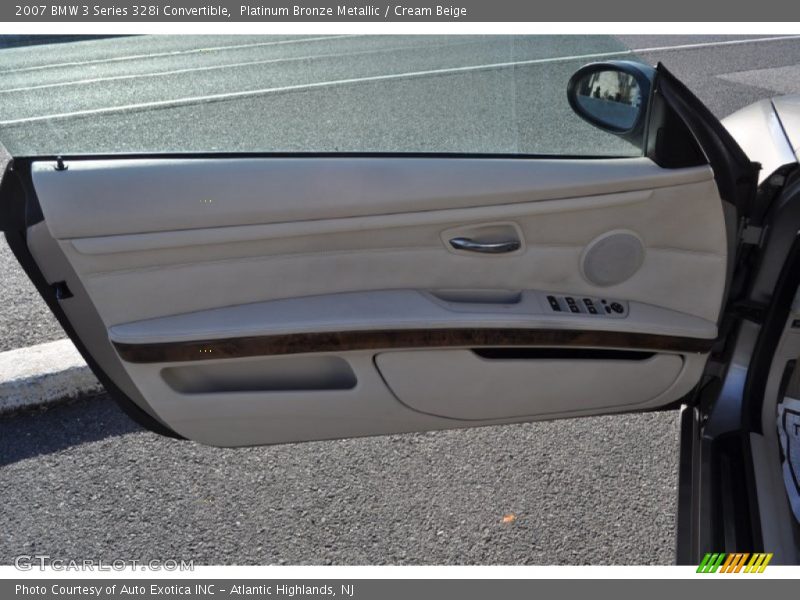 Platinum Bronze Metallic / Cream Beige 2007 BMW 3 Series 328i Convertible