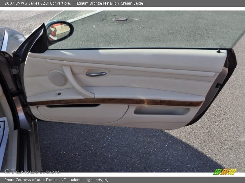 Platinum Bronze Metallic / Cream Beige 2007 BMW 3 Series 328i Convertible