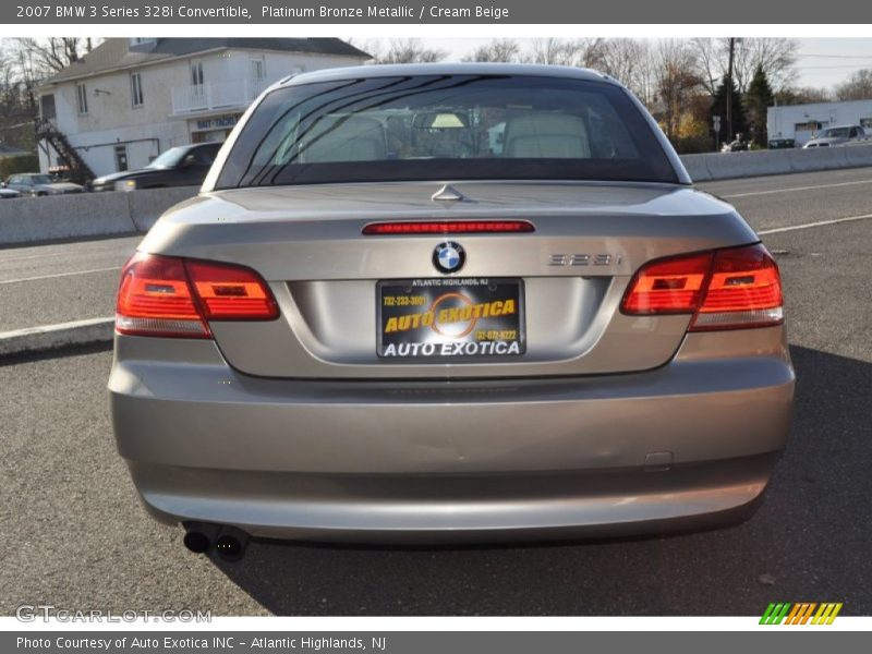 Platinum Bronze Metallic / Cream Beige 2007 BMW 3 Series 328i Convertible
