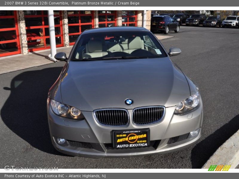 Platinum Bronze Metallic / Cream Beige 2007 BMW 3 Series 328i Convertible