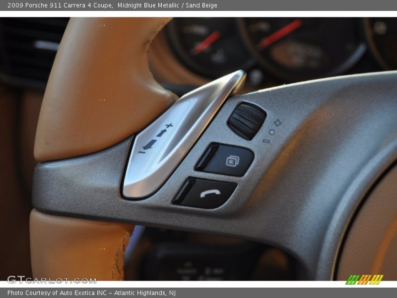 Midnight Blue Metallic / Sand Beige 2009 Porsche 911 Carrera 4 Coupe