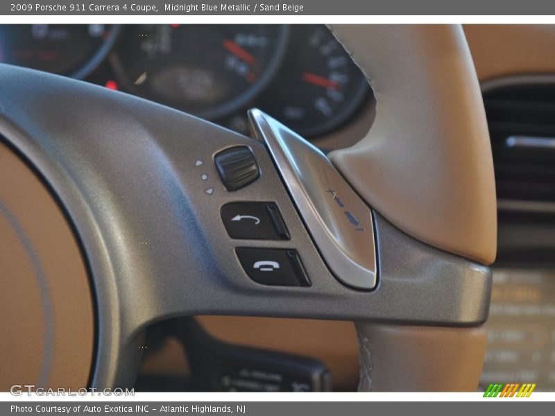Midnight Blue Metallic / Sand Beige 2009 Porsche 911 Carrera 4 Coupe