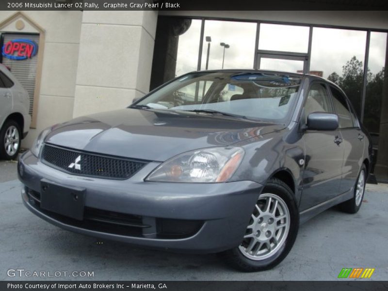 Graphite Gray Pearl / Black 2006 Mitsubishi Lancer OZ Rally