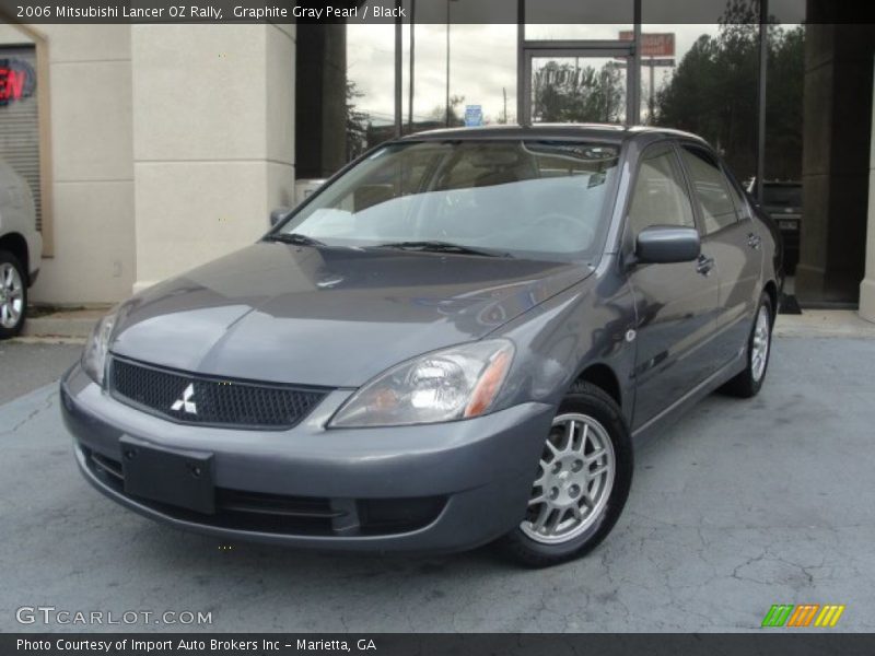Graphite Gray Pearl / Black 2006 Mitsubishi Lancer OZ Rally