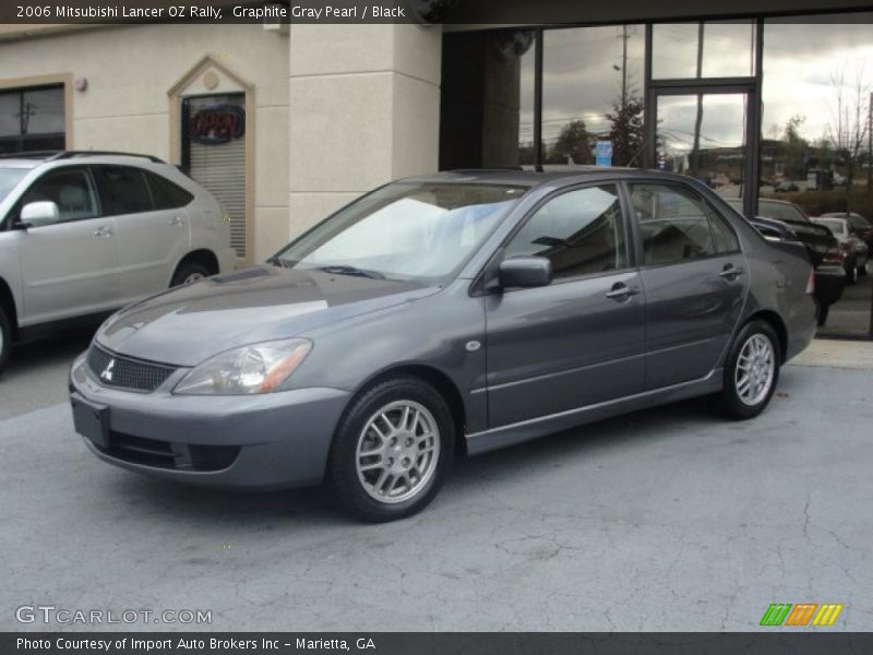Graphite Gray Pearl / Black 2006 Mitsubishi Lancer OZ Rally