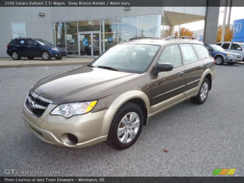 Deep Bronze Metallic / Warm Ivory 2008 Subaru Outback 2.5i Wagon