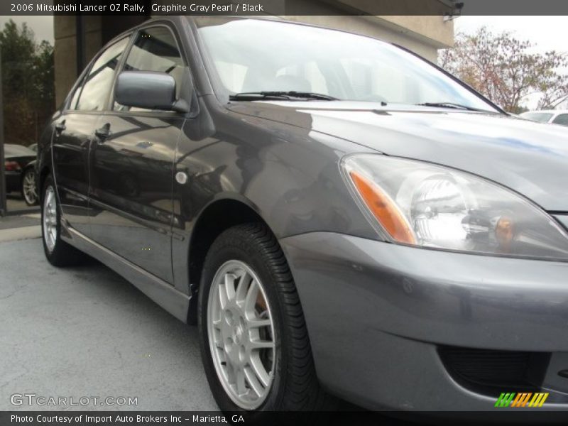 Graphite Gray Pearl / Black 2006 Mitsubishi Lancer OZ Rally