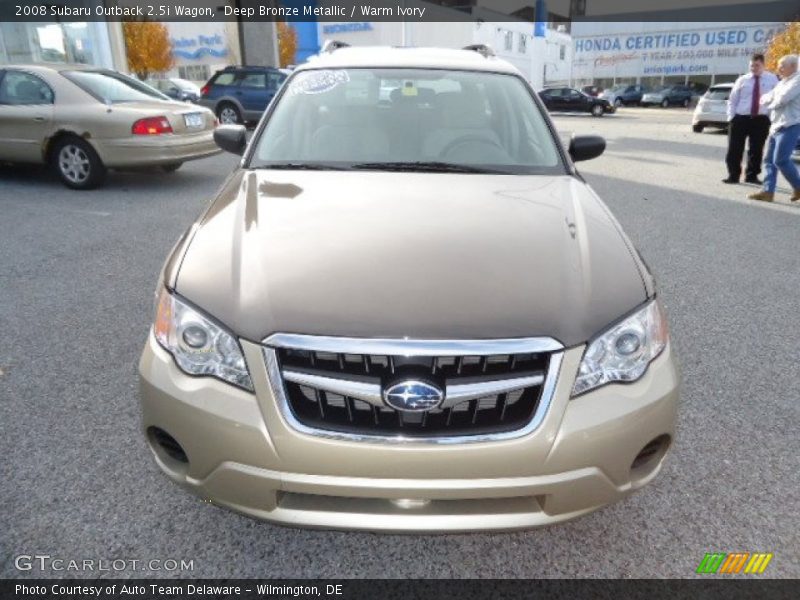 Deep Bronze Metallic / Warm Ivory 2008 Subaru Outback 2.5i Wagon