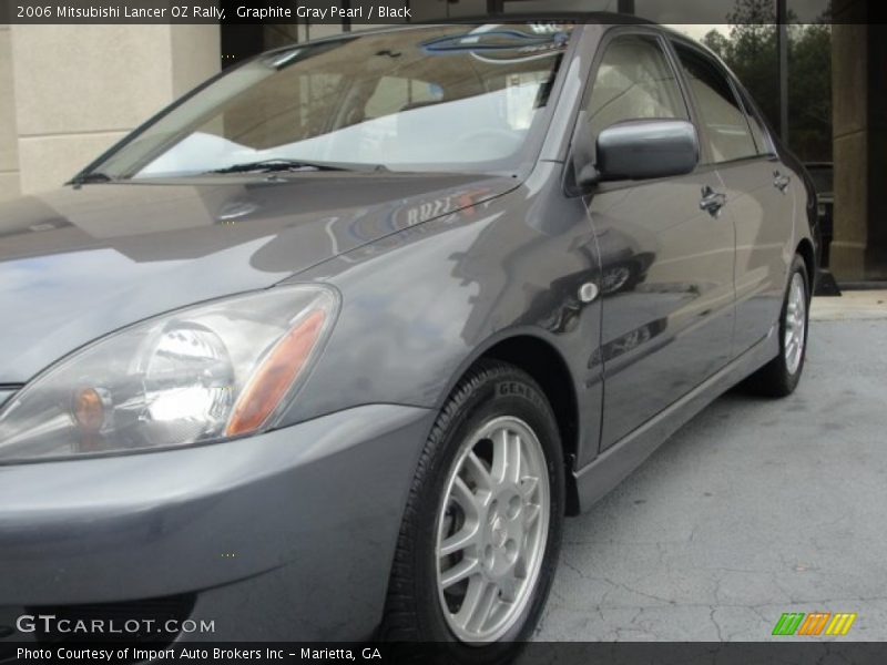 Graphite Gray Pearl / Black 2006 Mitsubishi Lancer OZ Rally