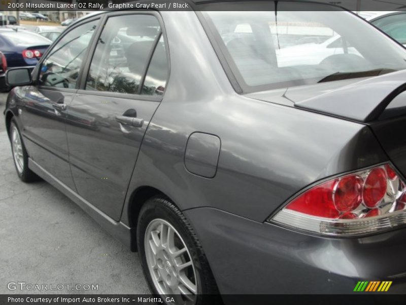 Graphite Gray Pearl / Black 2006 Mitsubishi Lancer OZ Rally