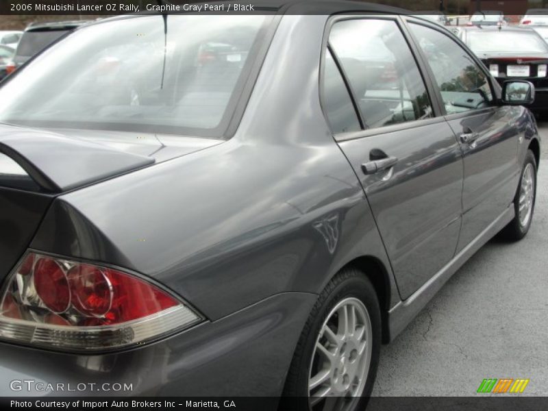 Graphite Gray Pearl / Black 2006 Mitsubishi Lancer OZ Rally