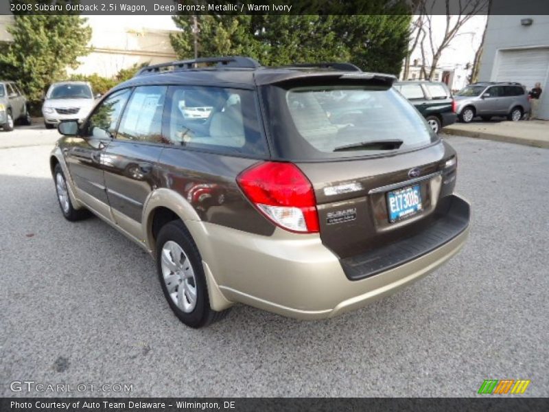 Deep Bronze Metallic / Warm Ivory 2008 Subaru Outback 2.5i Wagon