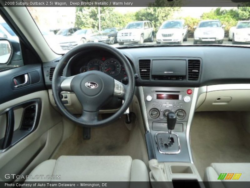 Deep Bronze Metallic / Warm Ivory 2008 Subaru Outback 2.5i Wagon