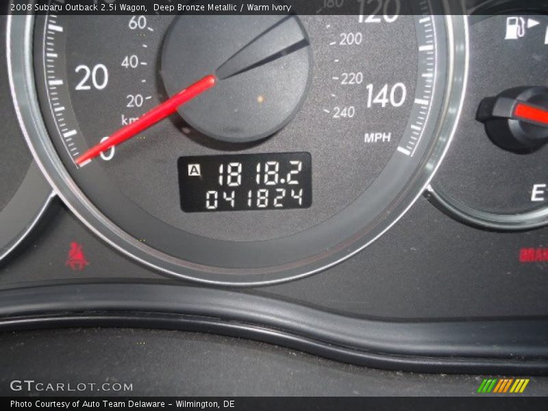 Deep Bronze Metallic / Warm Ivory 2008 Subaru Outback 2.5i Wagon