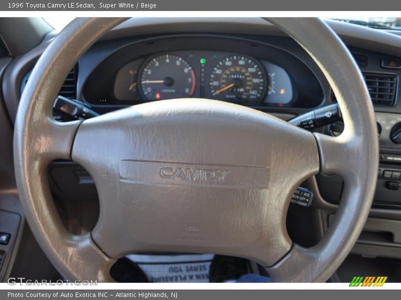 Super White / Beige 1996 Toyota Camry LE Sedan