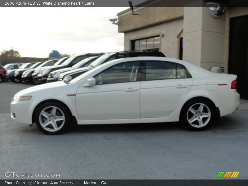 White Diamond Pearl / Camel 2006 Acura TL 3.2