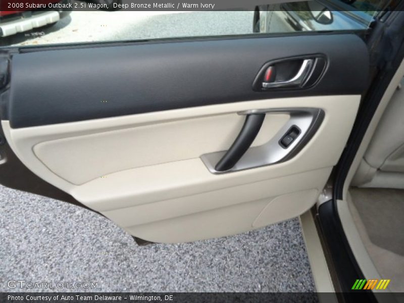 Deep Bronze Metallic / Warm Ivory 2008 Subaru Outback 2.5i Wagon