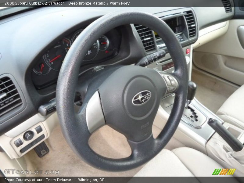 Deep Bronze Metallic / Warm Ivory 2008 Subaru Outback 2.5i Wagon
