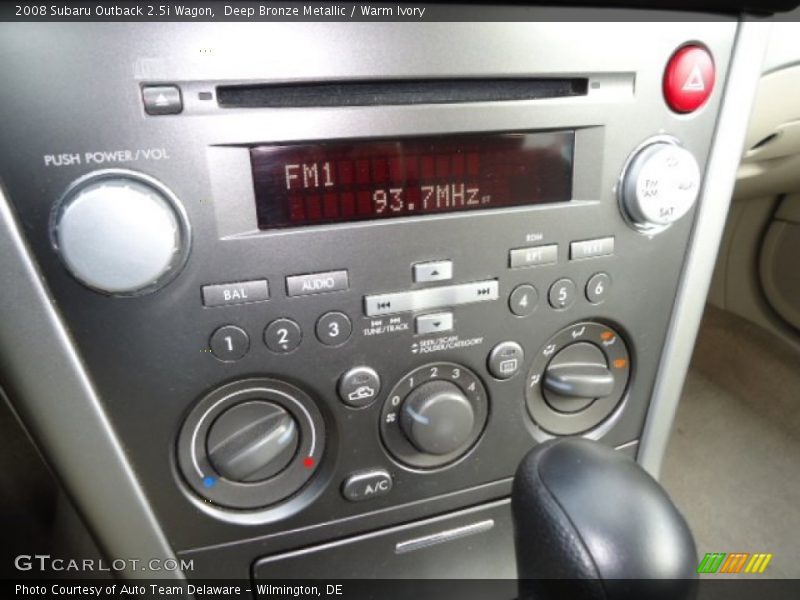 Deep Bronze Metallic / Warm Ivory 2008 Subaru Outback 2.5i Wagon