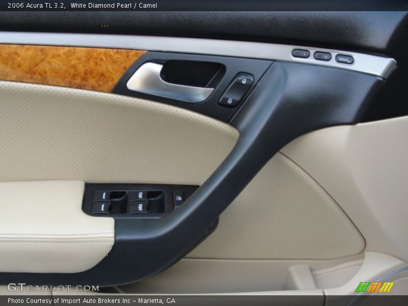 White Diamond Pearl / Camel 2006 Acura TL 3.2