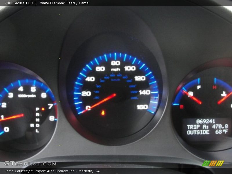 White Diamond Pearl / Camel 2006 Acura TL 3.2