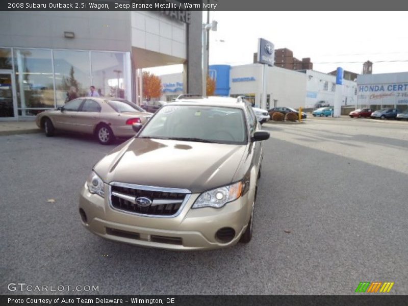Deep Bronze Metallic / Warm Ivory 2008 Subaru Outback 2.5i Wagon