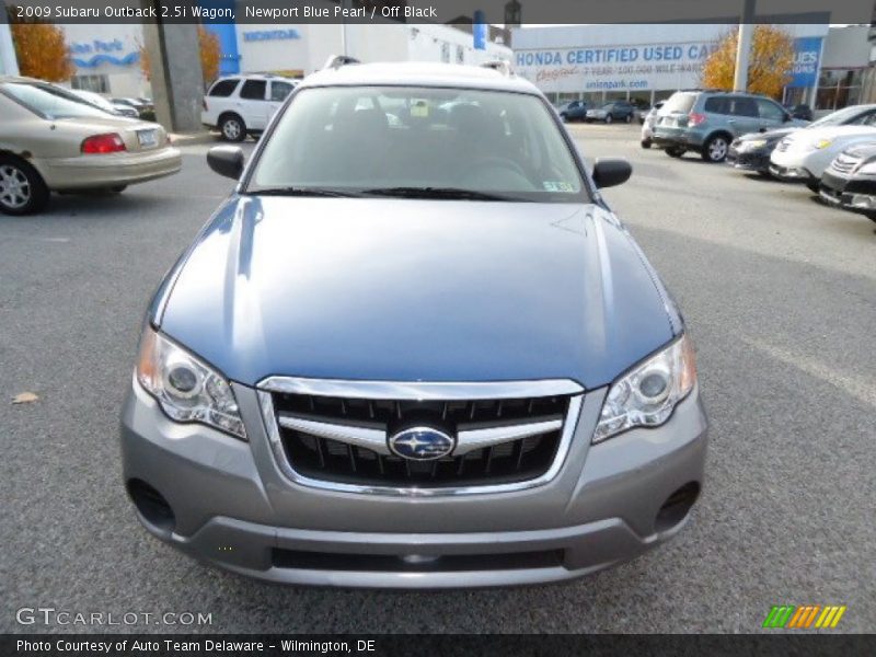 Newport Blue Pearl / Off Black 2009 Subaru Outback 2.5i Wagon