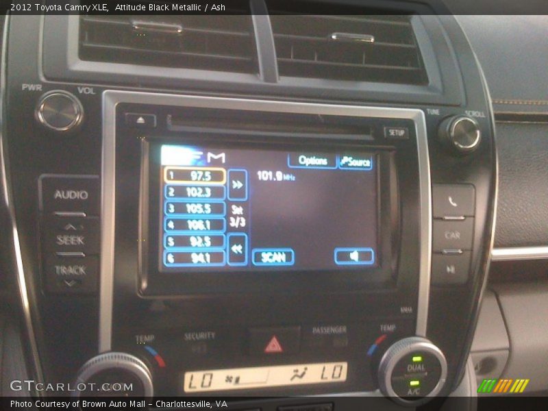 Attitude Black Metallic / Ash 2012 Toyota Camry XLE