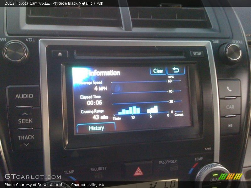 Attitude Black Metallic / Ash 2012 Toyota Camry XLE
