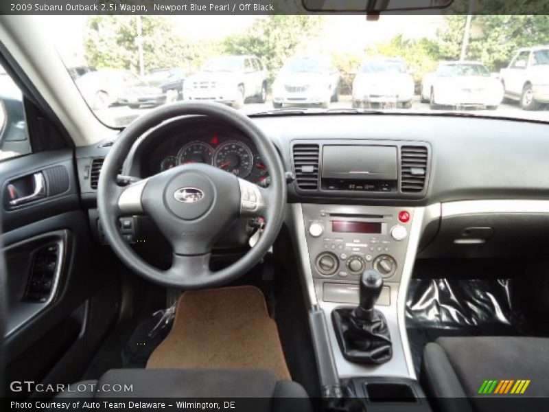 Newport Blue Pearl / Off Black 2009 Subaru Outback 2.5i Wagon