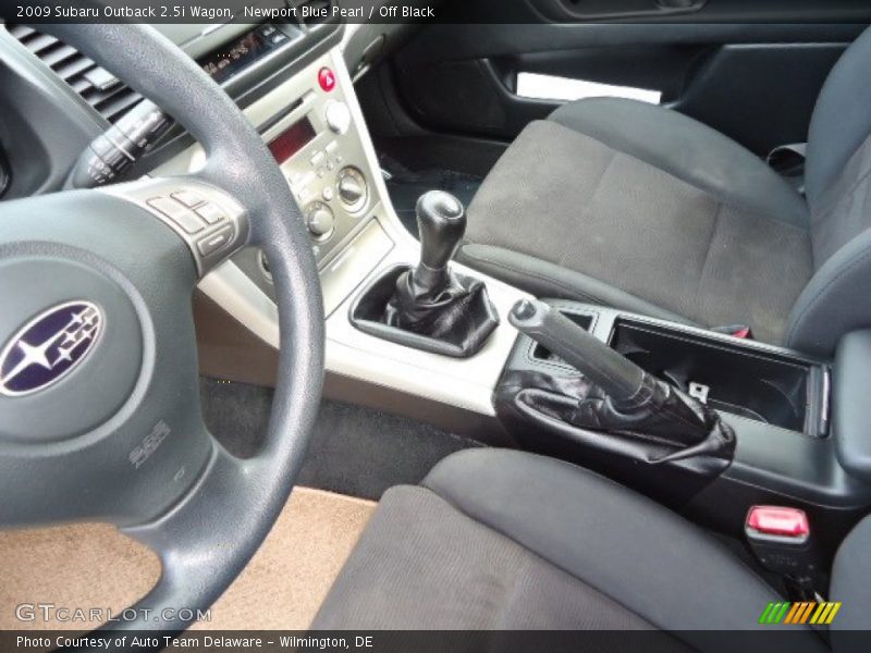 Newport Blue Pearl / Off Black 2009 Subaru Outback 2.5i Wagon