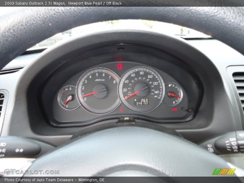 Newport Blue Pearl / Off Black 2009 Subaru Outback 2.5i Wagon