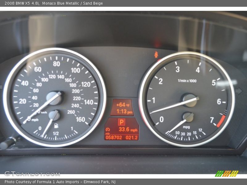 Monaco Blue Metallic / Sand Beige 2008 BMW X5 4.8i