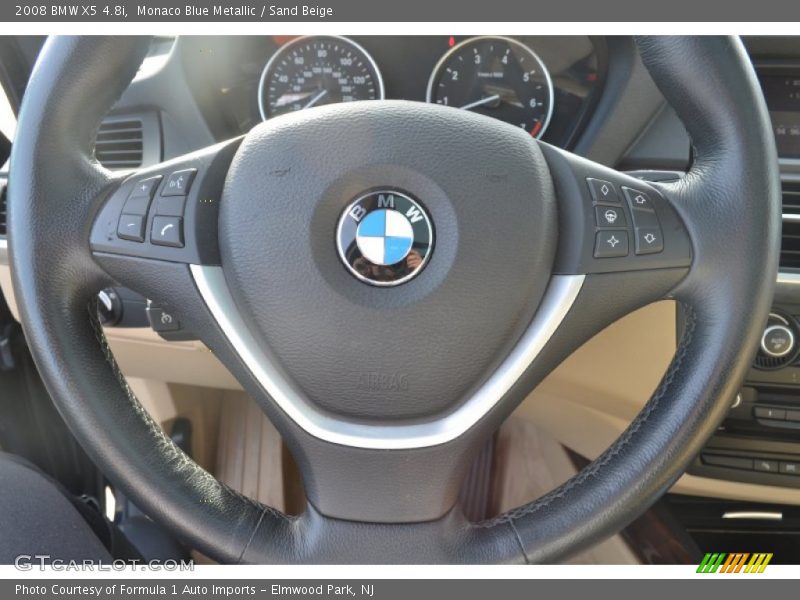 Monaco Blue Metallic / Sand Beige 2008 BMW X5 4.8i